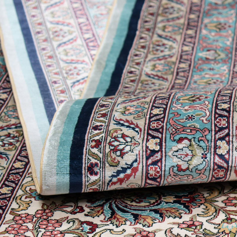 Silk Rug - Chinese Silk - Royal - 552 x 370 cm - dark blue