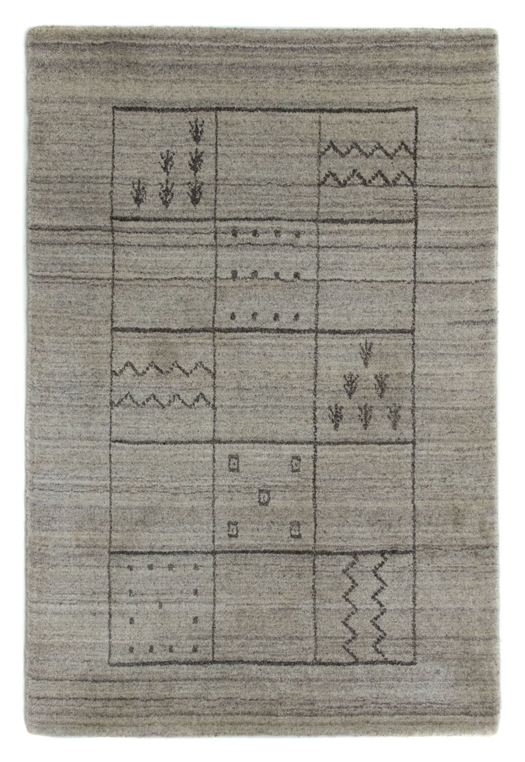 Vintage Rug - 90 x 60 cm - silver