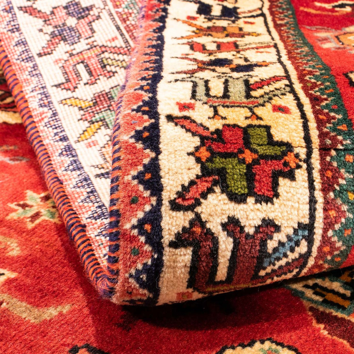 Perser Rug - Nomadic - 162 x 120 cm - dark red