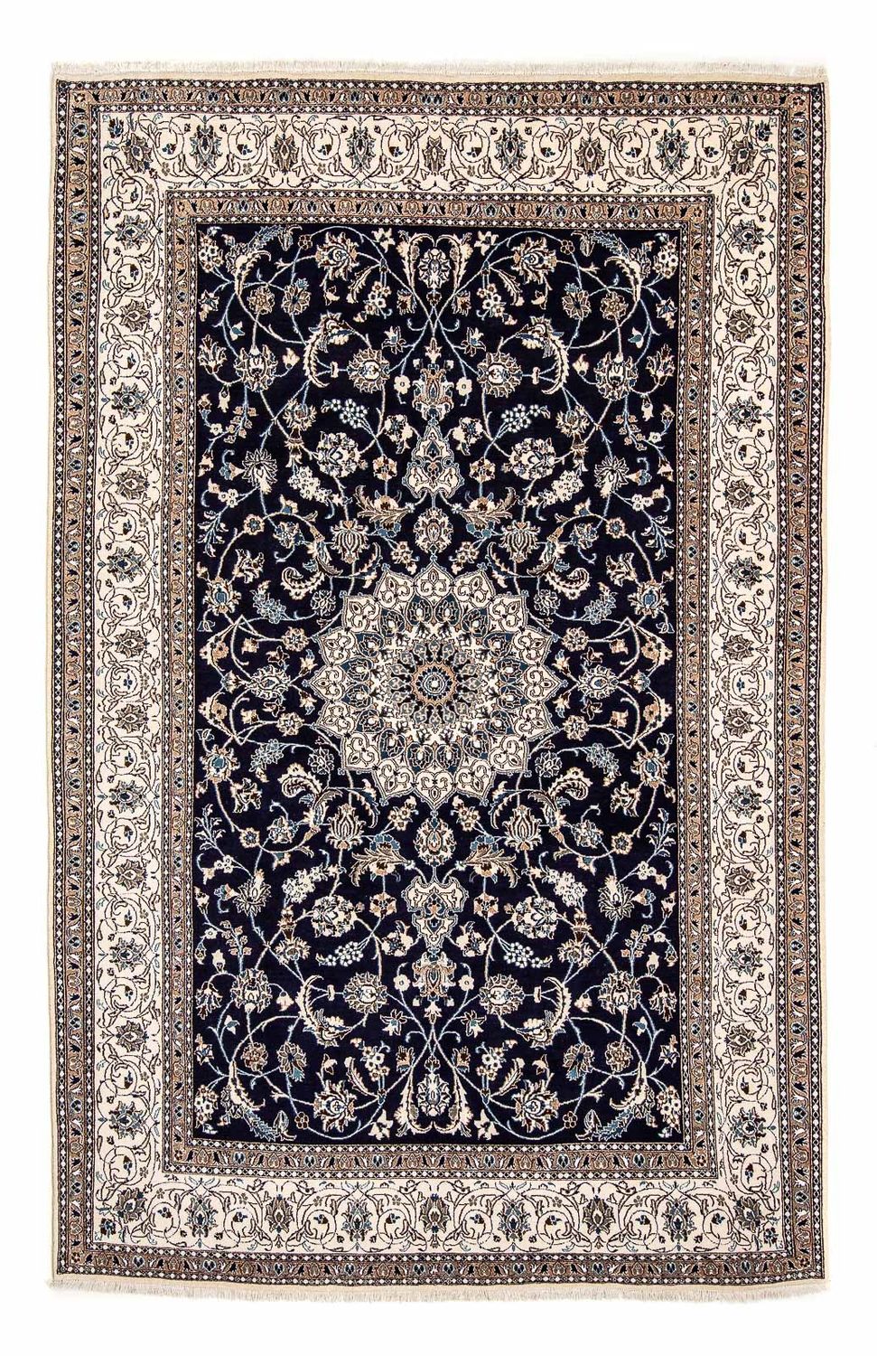 Perser Rug - Nain - 297 x 194 cm - dark blue