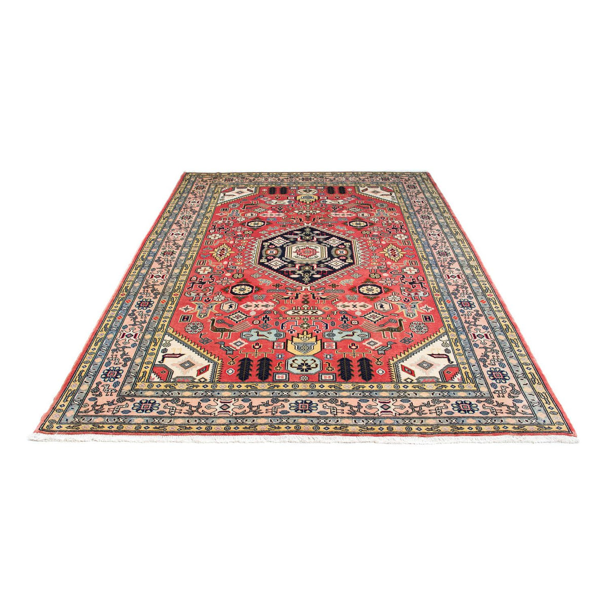 Perser Rug - Nain - 241 x 168 cm - light red