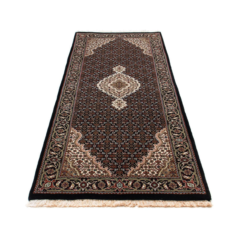 Runner Perser Rug - Tabriz - 195 x 79 cm - dark blue