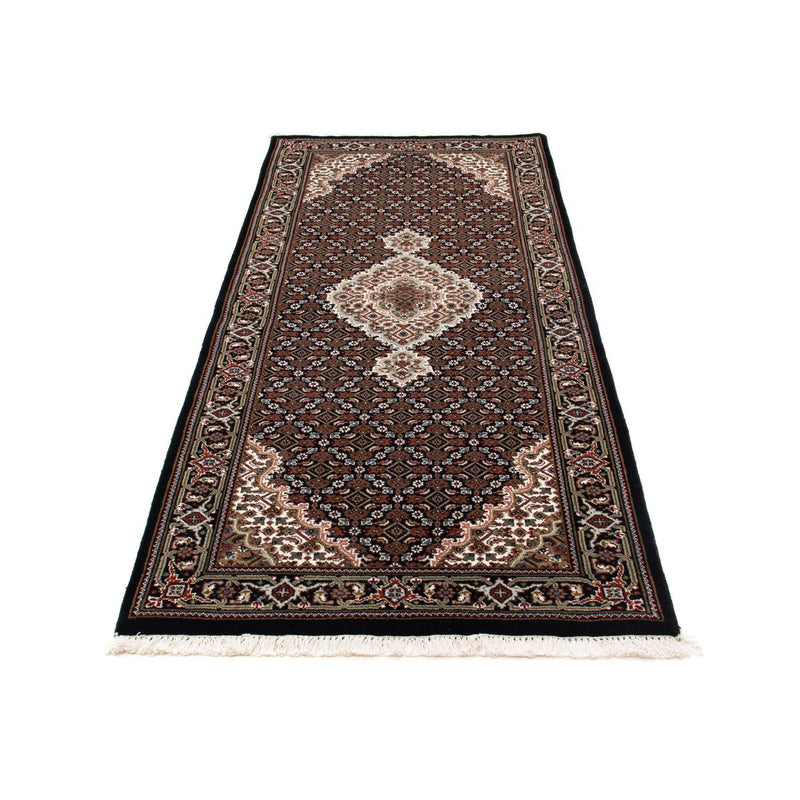 Runner Perser Rug - Tabriz - 199 x 81 cm - dark blue