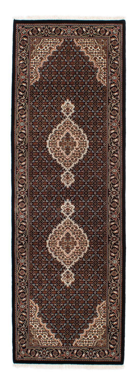 Runner Perser Rug - Tabriz - 251 x 82 cm - dark blue