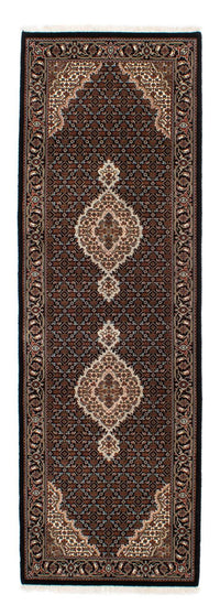 Runner Perser Rug - Tabriz - 251 x 82 cm - dark blue