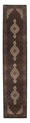 Runner Perser Rug - Tabriz - 393 x 83 cm - dark blue