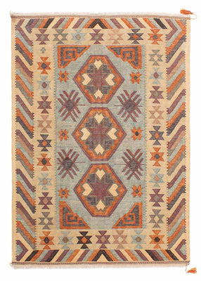 Kelim Rug - Oriental - 204 x 147 cm - multicolored