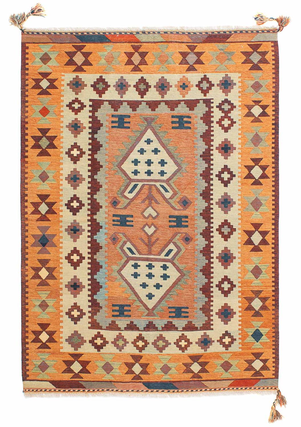 Kelim Rug - Oriental - 208 x 143 cm - multicolored