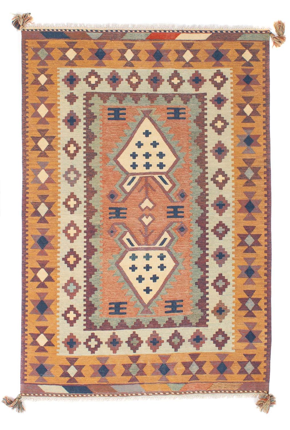 Kelim Rug - Trendy - 208 x 143 cm - multicolored