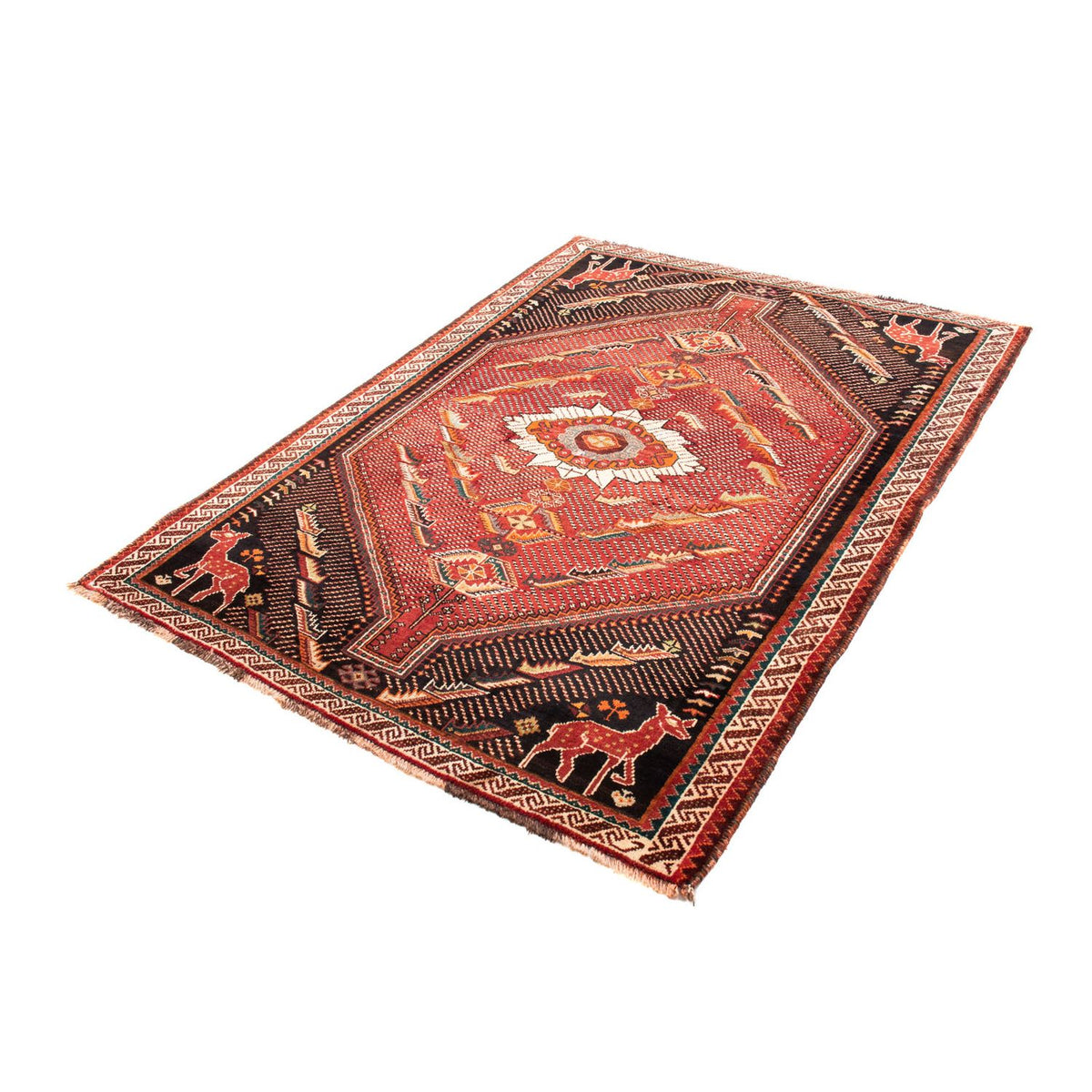 Perser Rug - Nomadic - 167 x 127 cm - dark red