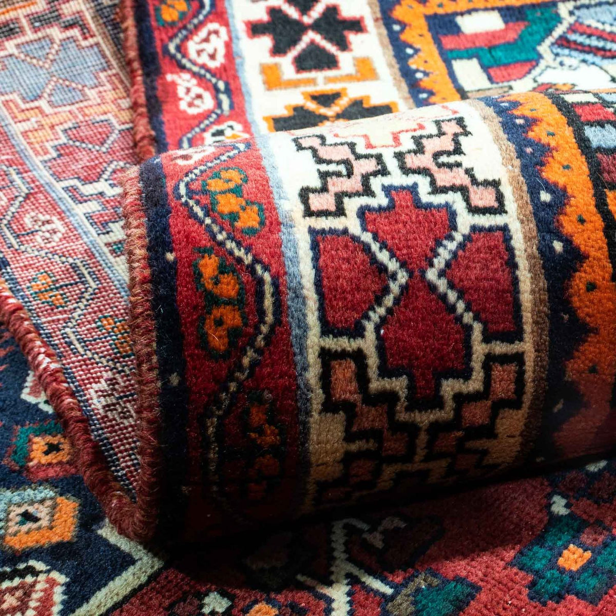 Perser Rug - Nomadic - 255 x 163 cm - dark red