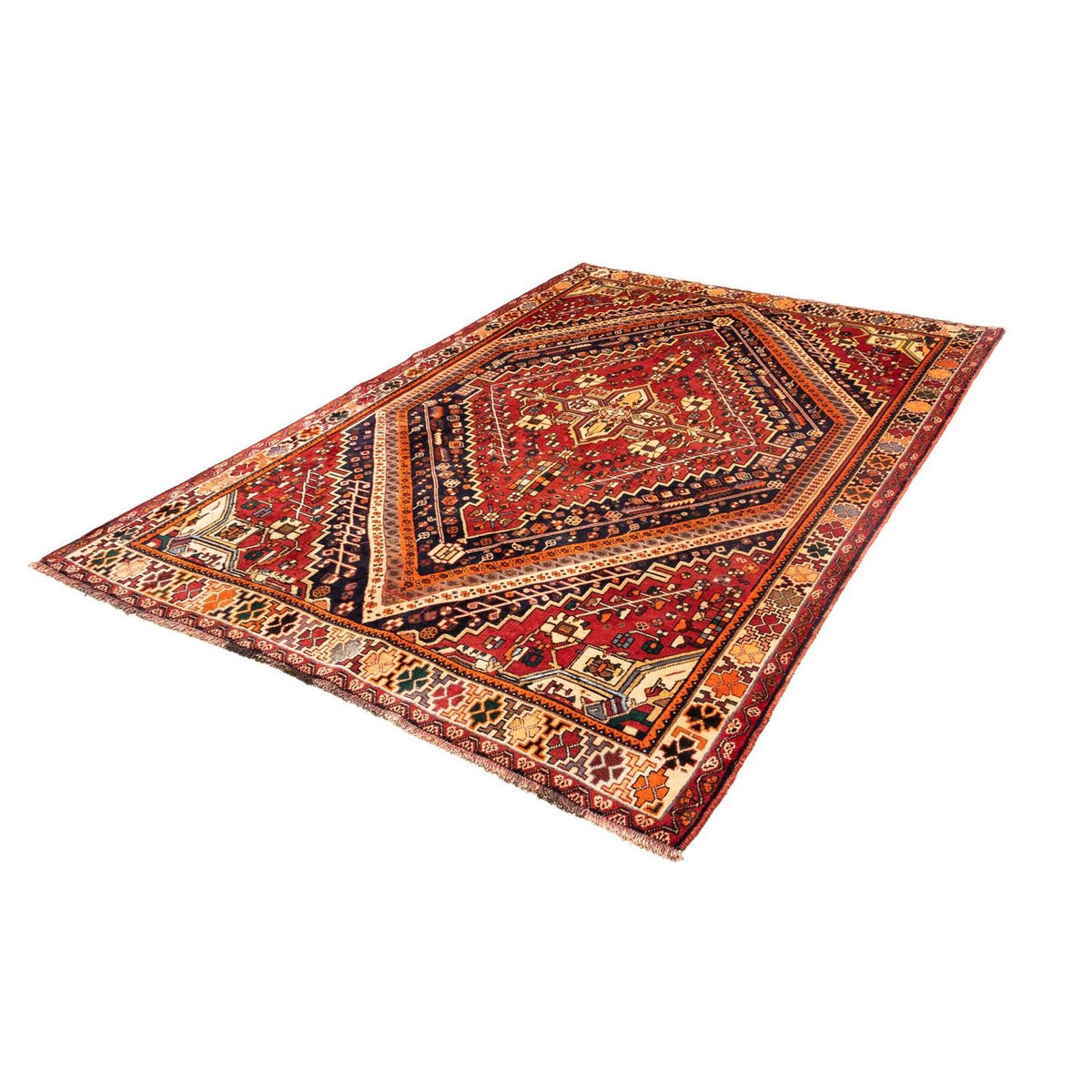 Perser Rug - Nomadic - 255 x 163 cm - dark red