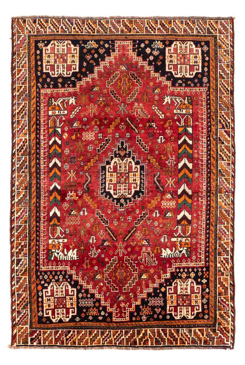 Perser Rug - Nomadic - 234 x 155 cm - dark red