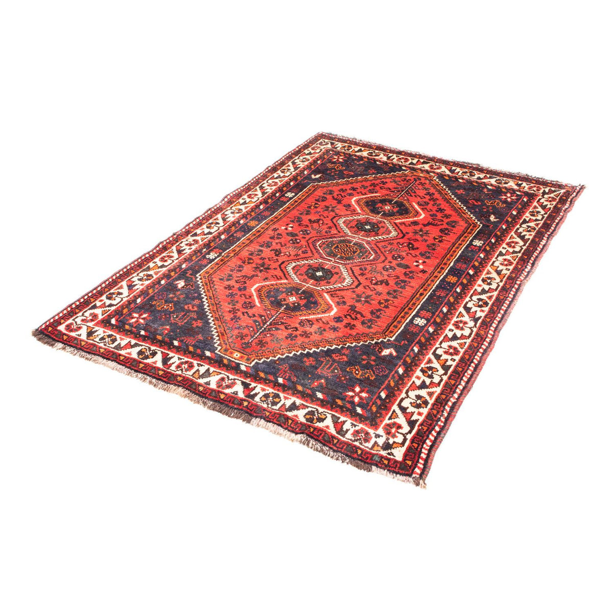 Perser Rug - Nomadic - 155 x 116 cm - dark red
