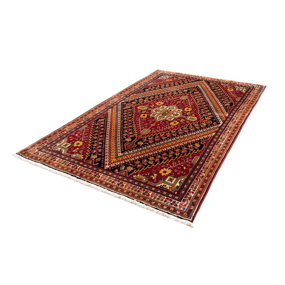 Perser Rug - Nomadic - 250 x 152 cm - dark red