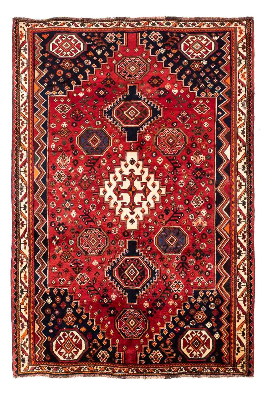 Perser Rug - Nomadic - 251 x 168 cm - dark red