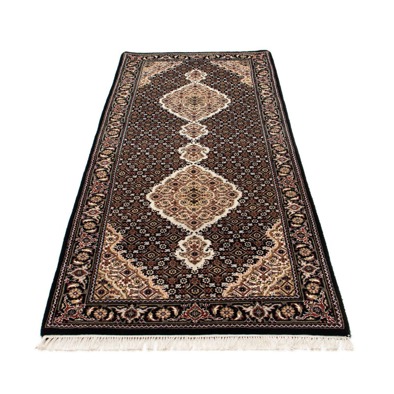 Runner Perser Rug - Tabriz - 201 x 84 cm - dark blue