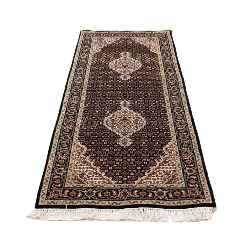 Runner Perser Rug - Tabriz - 196 x 73 cm - dark blue