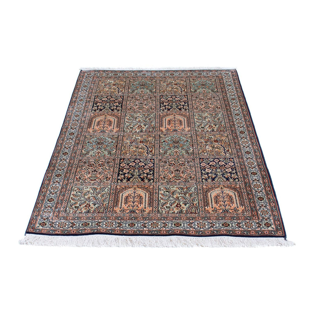 Silk Rug - Kashmir Silk - 152 x 94 cm - multicolored