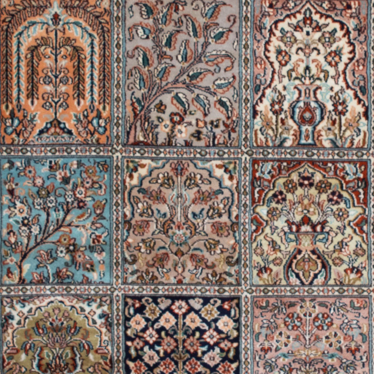 Silk Rug - Kashmir Silk - 152 x 96 cm - multicolored