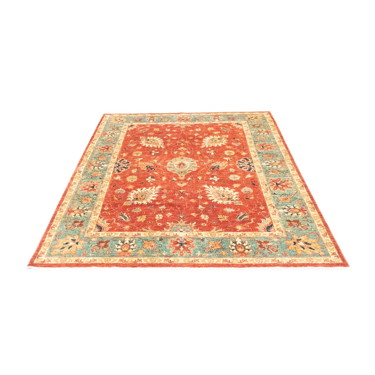 Afghan Rug - 201 x 149 cm - red