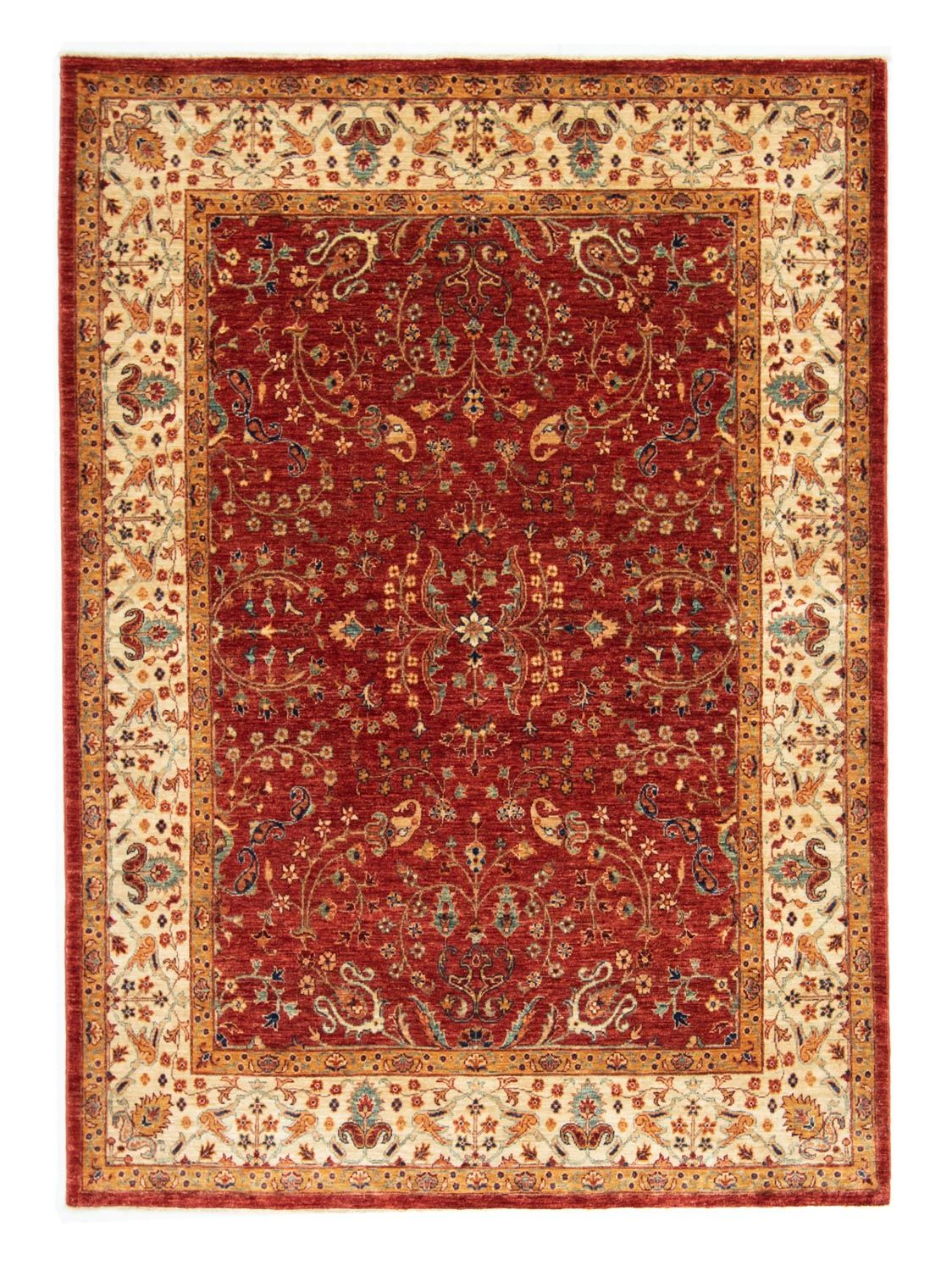 Afghan Rug - 207 x 149 cm - red