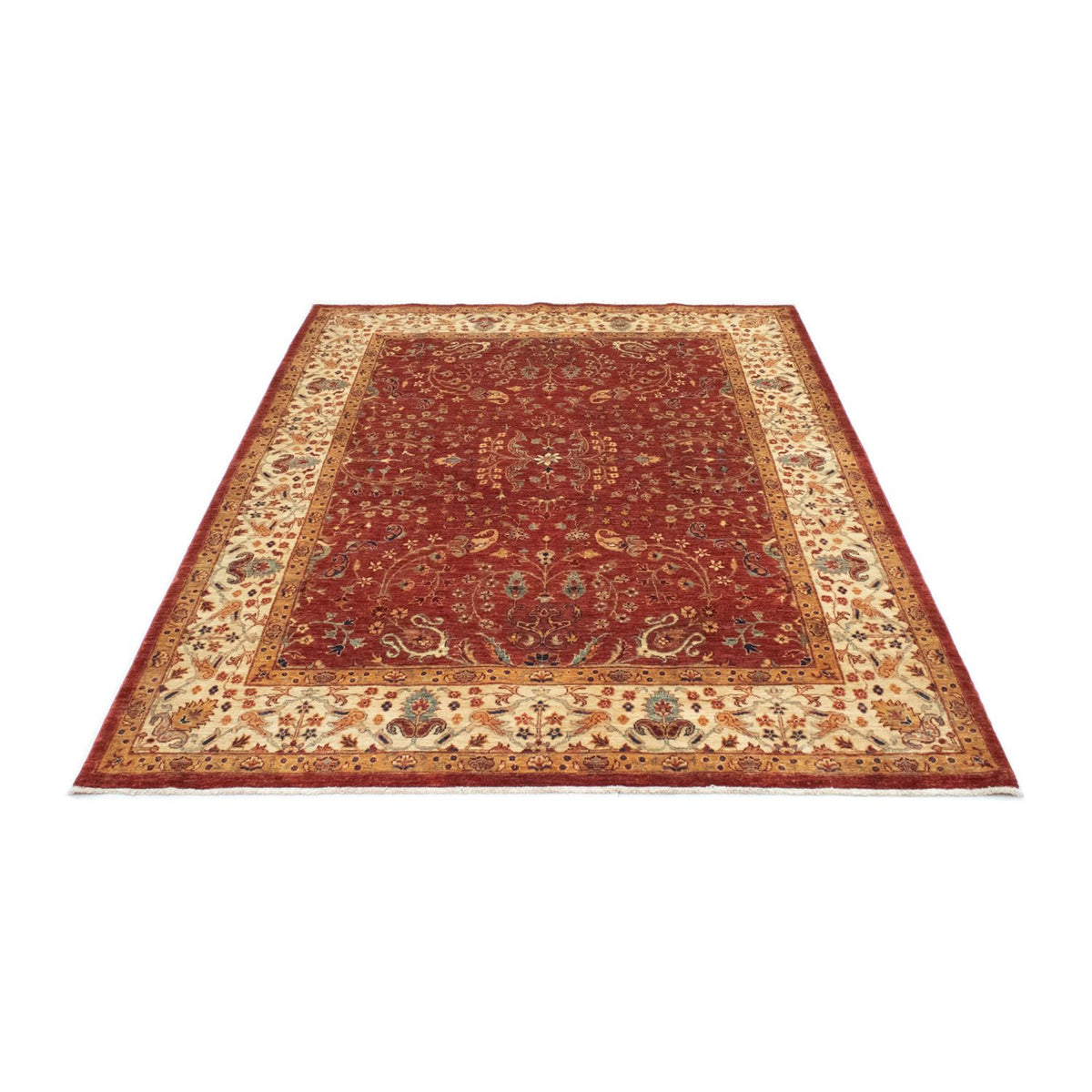 Afghan Rug - 207 x 149 cm - red