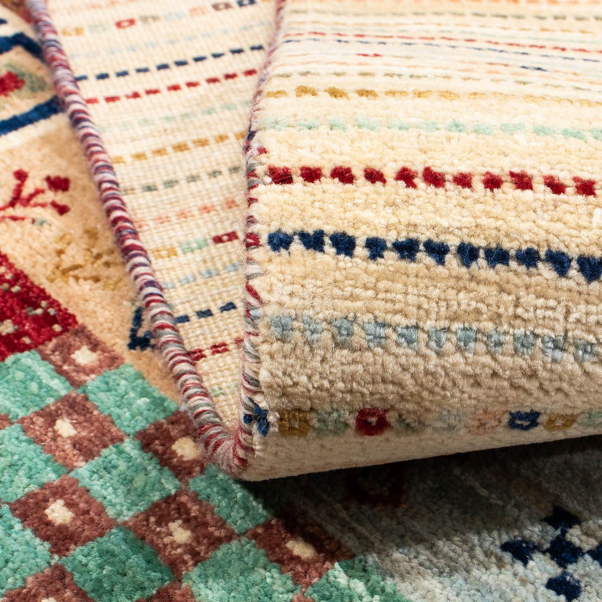Gabbeh Rug - Loribaft Perser - 235 x 173 cm - beige