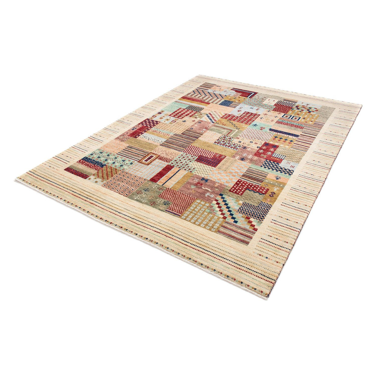 Gabbeh Rug - Loribaft Perser - 235 x 173 cm - beige