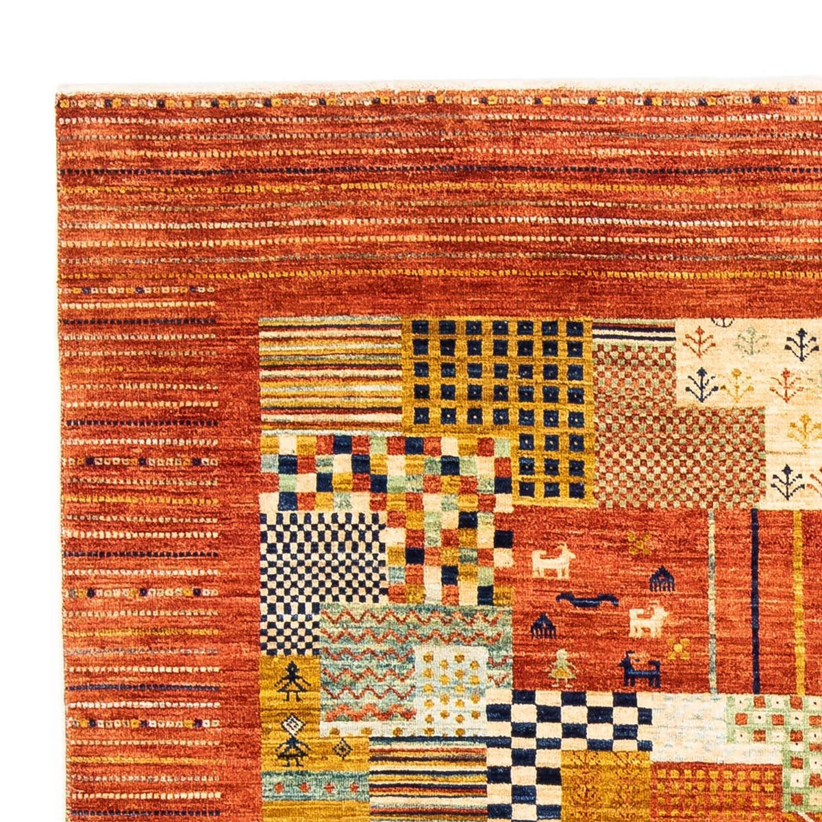 Gabbeh Rug - Loribaft Perser - 228 x 170 cm - rust