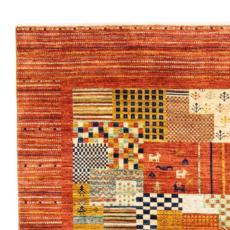 Gabbeh Rug - Loribaft Perser - 228 x 170 cm - rust