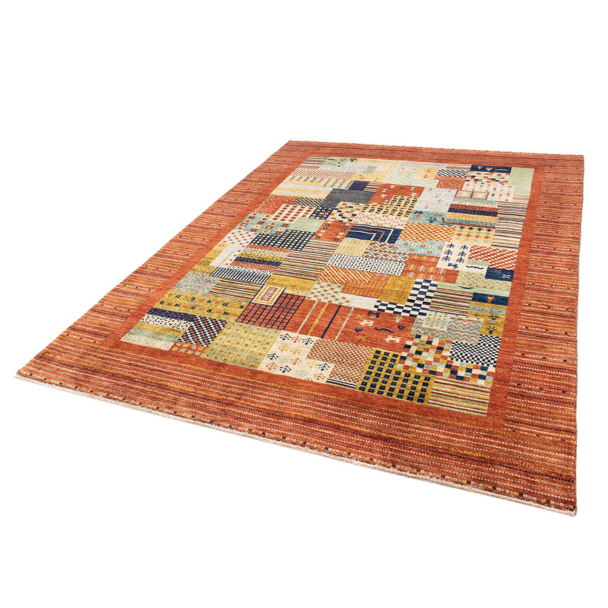 Gabbeh Rug - Loribaft Perser - 228 x 170 cm - rust