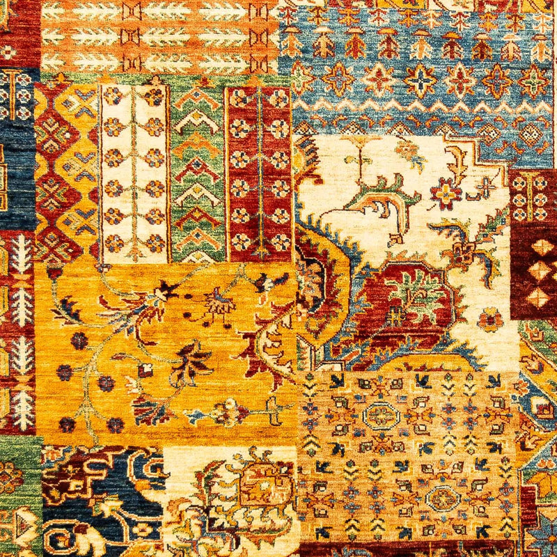 Patchwork Rug - 247 x 181 cm - multicolored