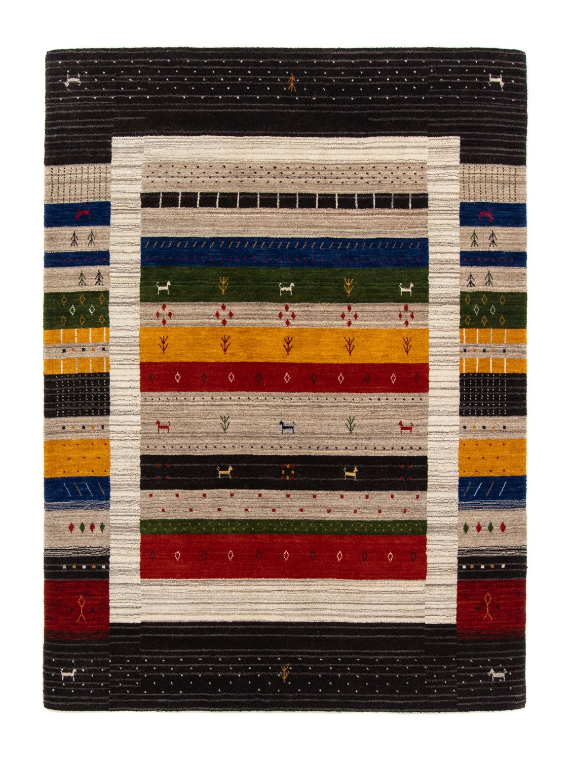 Gabbeh Rug - Loribaft Perser - 202 x 142 cm - multicolored