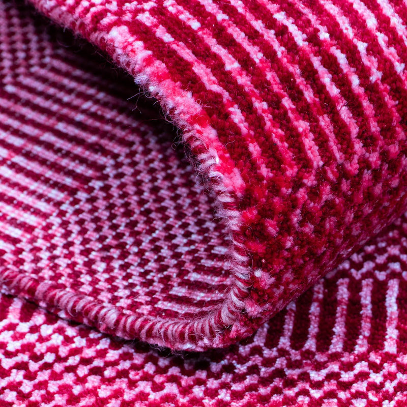 Designer Rug - 182 x 132 cm - red