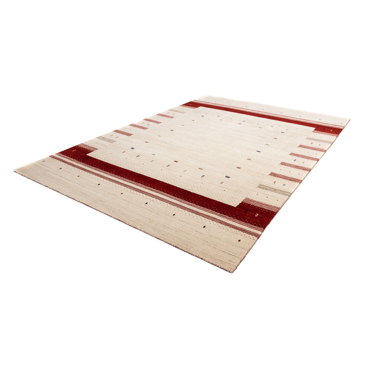 Gabbeh Rug - Loribaft Perser - 298 x 203 cm - beige