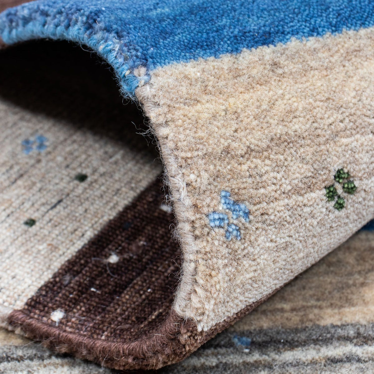 Gabbeh Rug - Loribaft Perser - 206 x 141 cm - brown