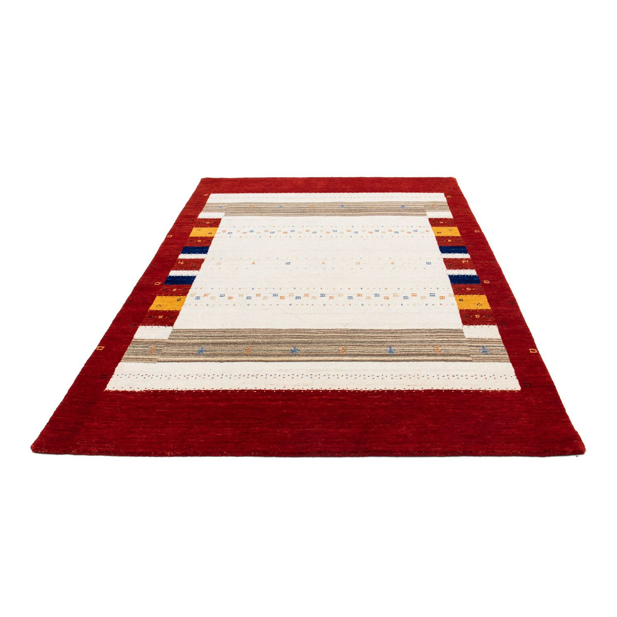 Gabbeh Rug - Loribaft Perser - 205 x 142 cm - dark brown