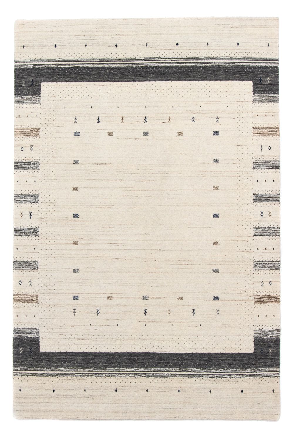 Gabbeh Rug - Loribaft Perser - 245 x 169 cm - beige