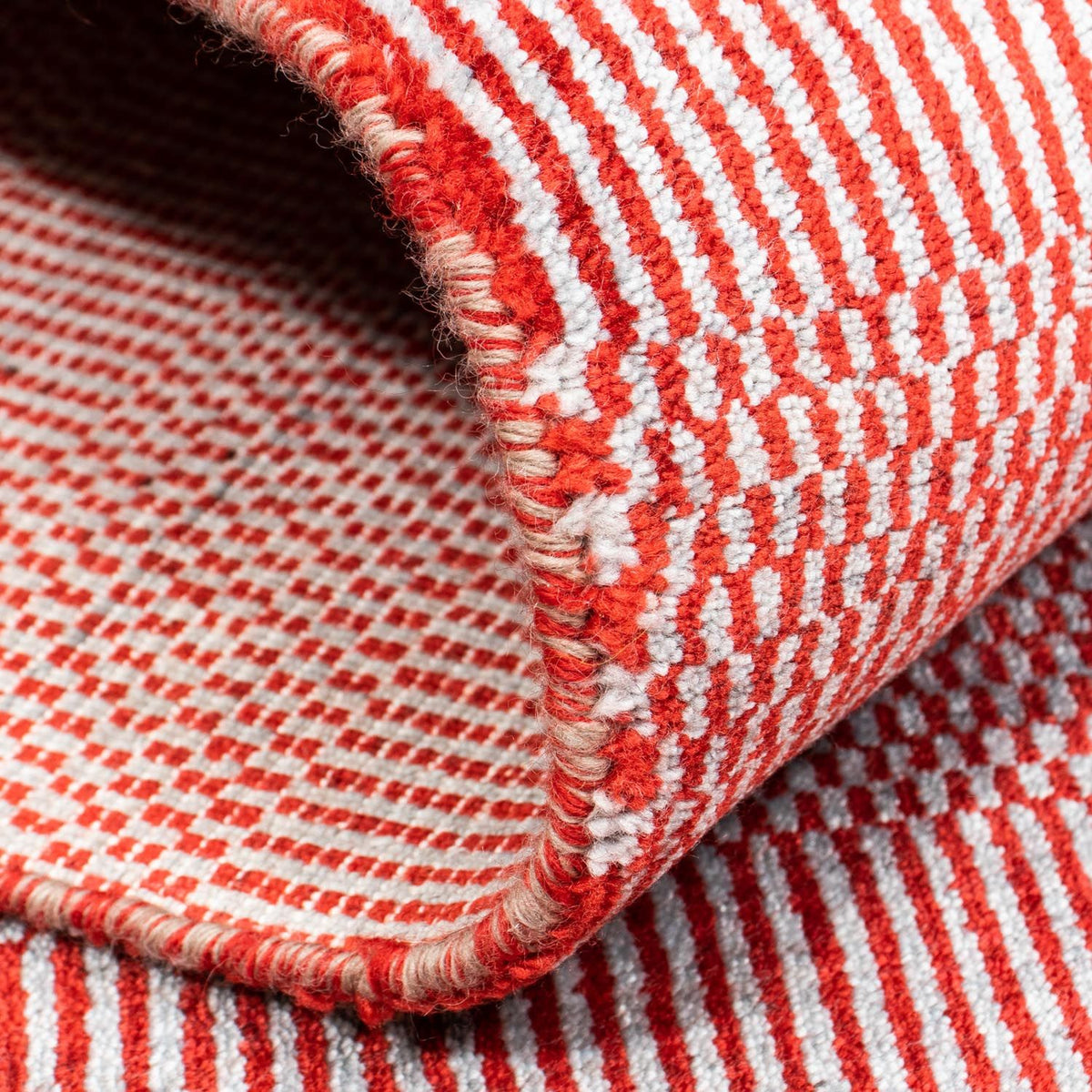 Designer Rug - 201 x 142 cm - red