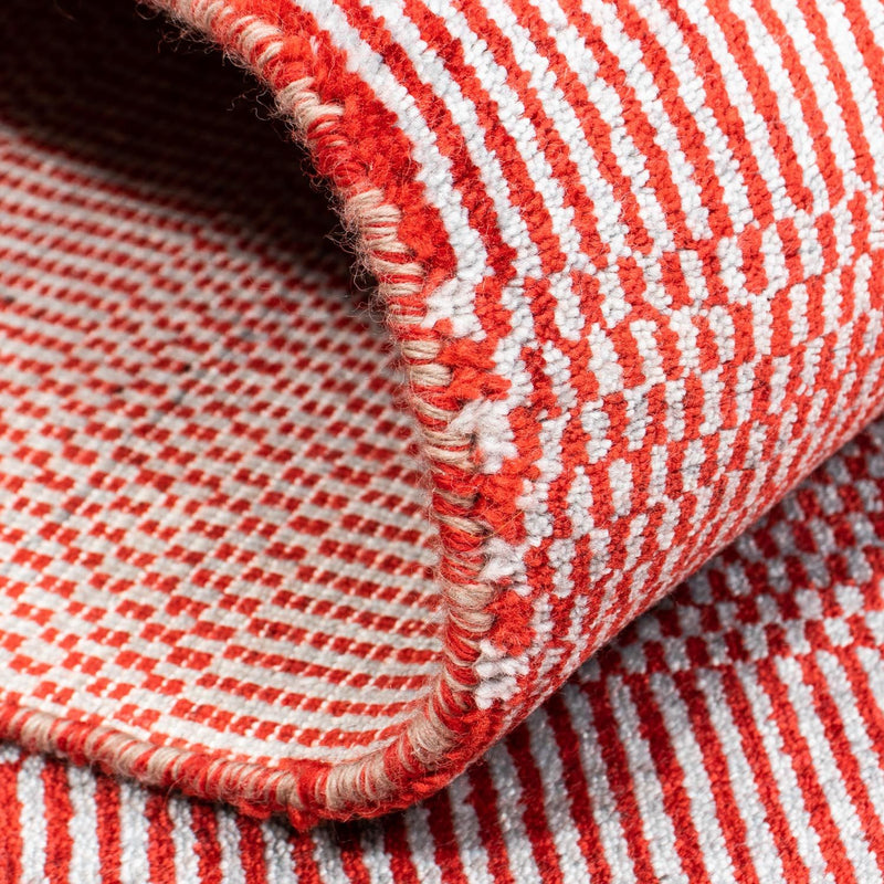 Designer Rug - 201 x 142 cm - red