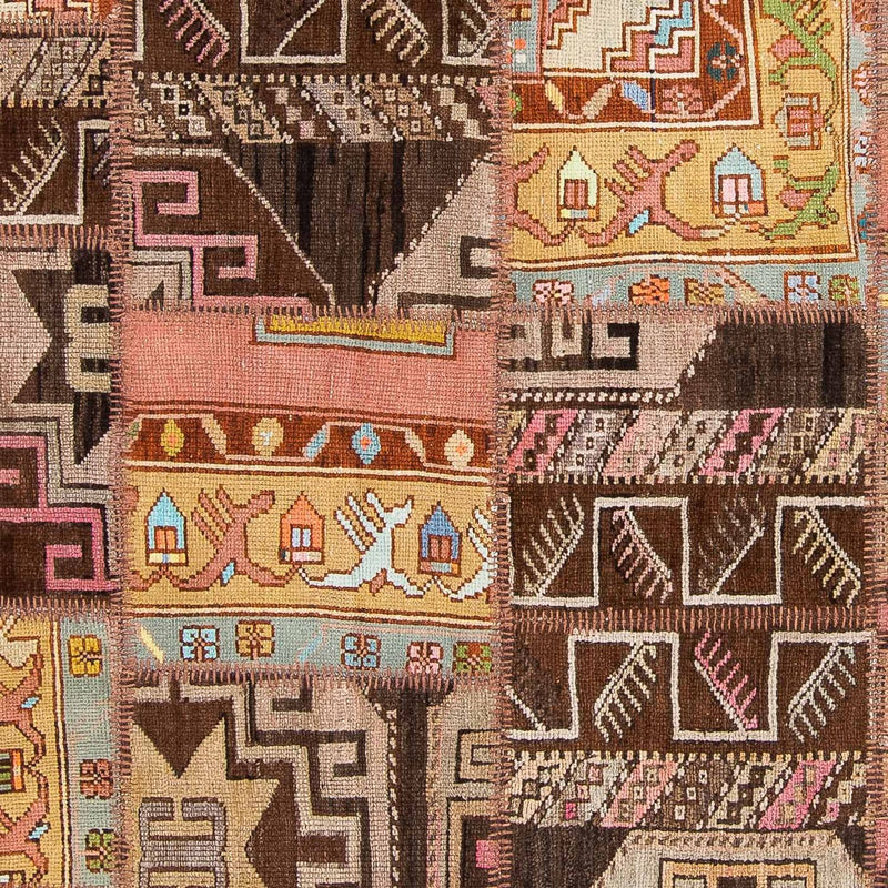 Patchwork Rug - 241 x 173 cm - multicolored