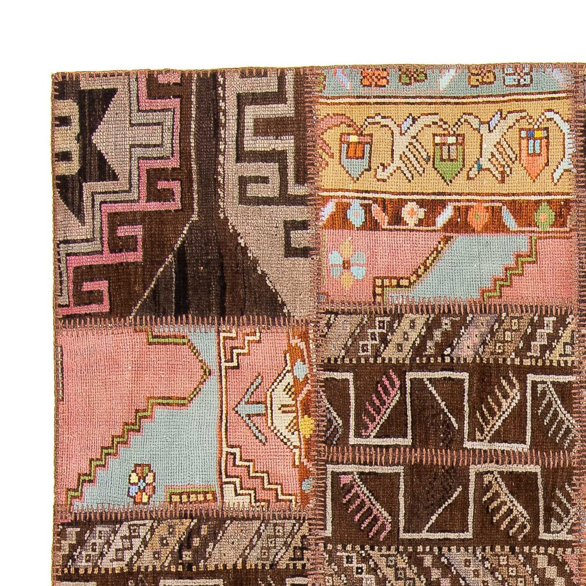 Patchwork Rug 173x241cm - Wool Rug