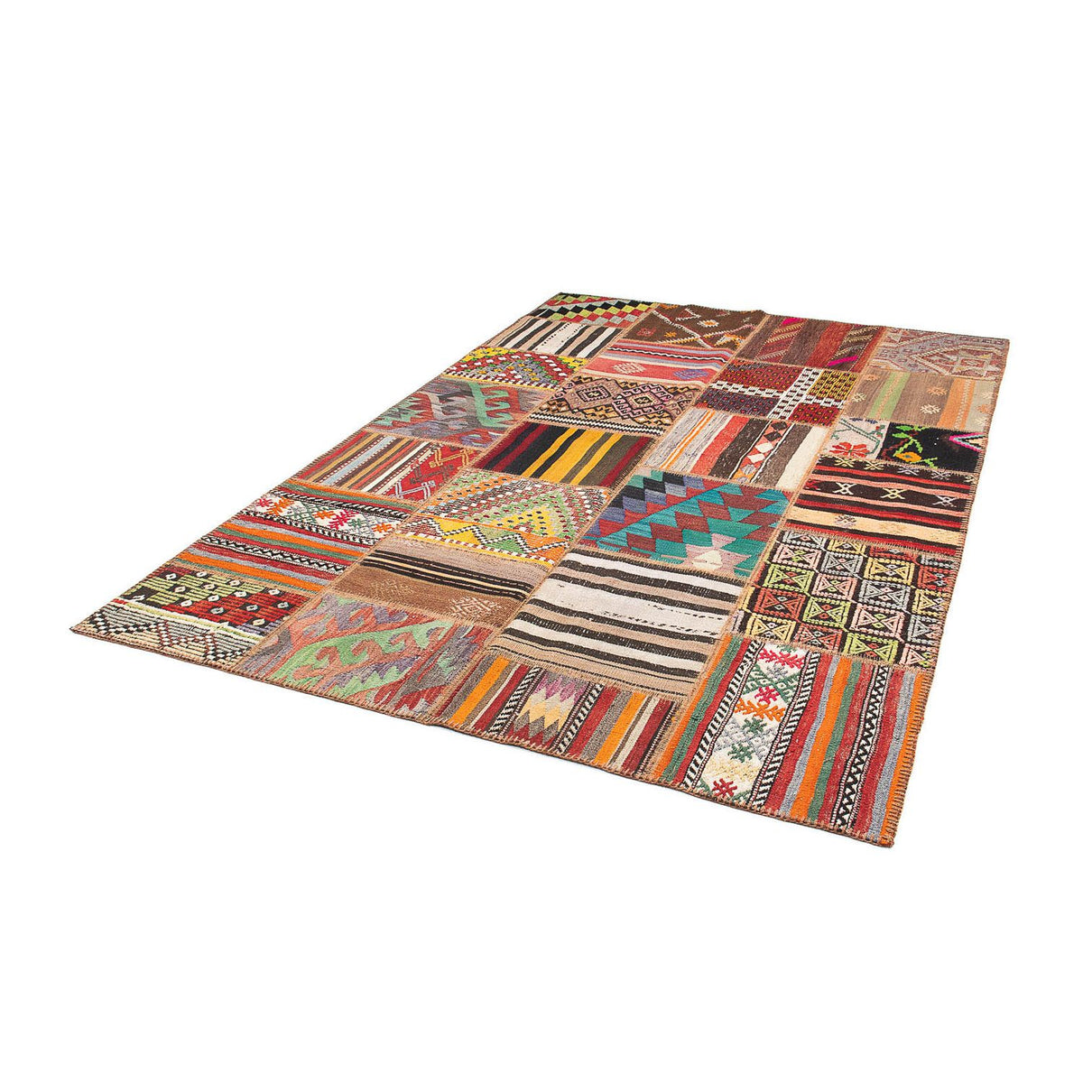 Patchwork Rug - 239 x 169 cm - multicolored