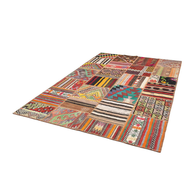 Patchwork Rug - 239 x 169 cm - multicolored