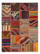 Patchwork Rug 238x168cm - Wool Rug