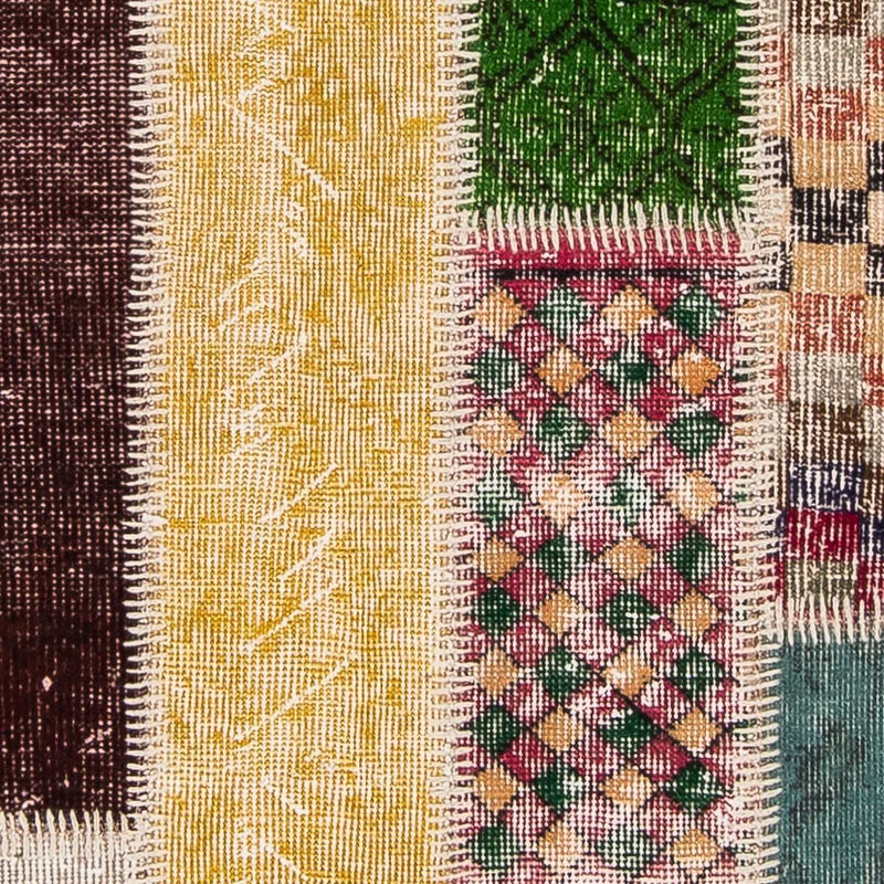 Runner Patchwork Rug - 202 x 80 cm - multicolored