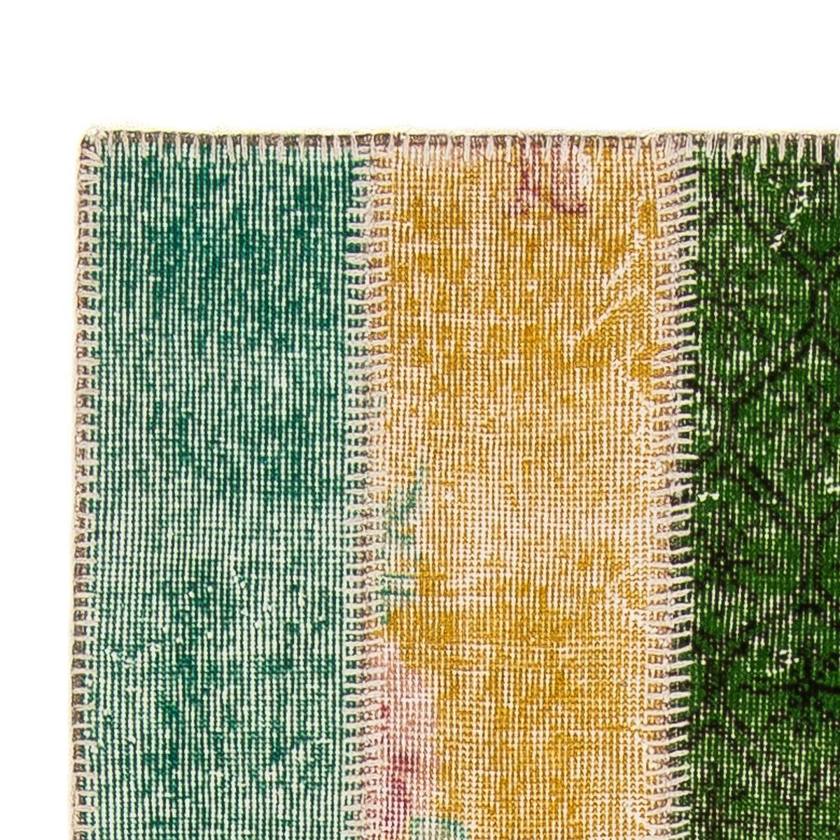 Runner Patchwork Rug - 202 x 80 cm - multicolored
