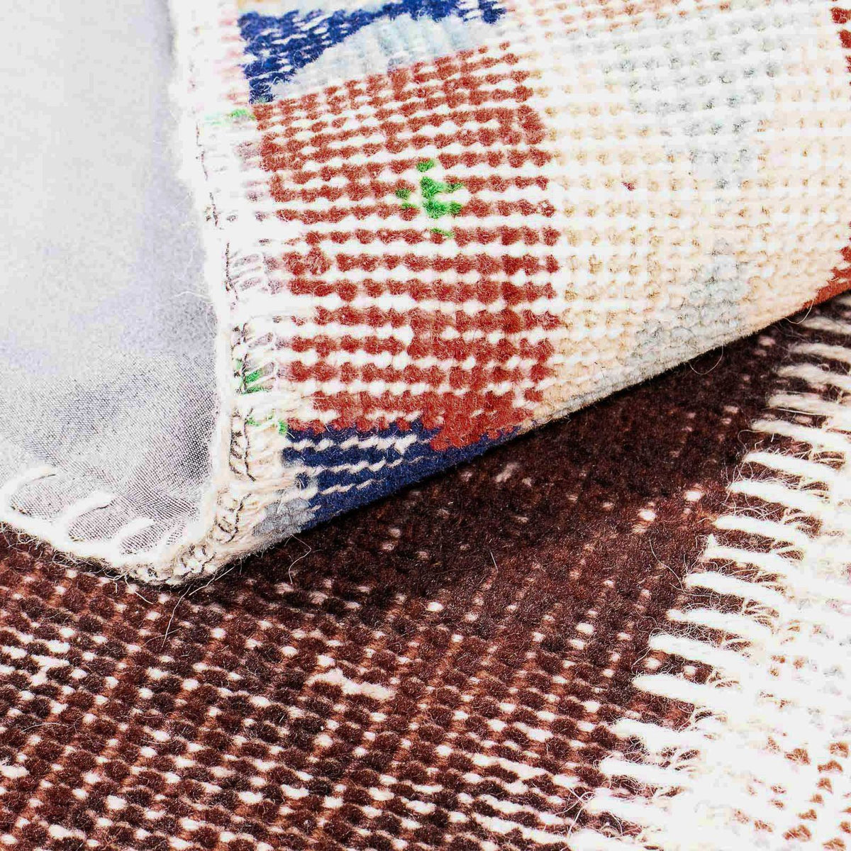 Patchwork Rug - 184 x 120 cm - multicolored