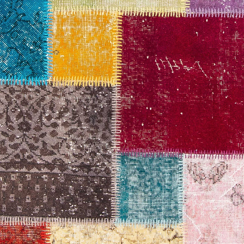Runner Patchwork Rug - 300 x 85 cm - multicolored